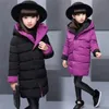 OLEKID Herbst Winter Jacke Für Mädchen Mit Kapuze Reversible Mädchen Baumwolle Parka 5-14 Jahre Kinder Schneeanzug Teenager Mädchen Winter mantel LJ201017