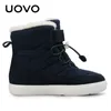 Uovo Ankunft Winter Kids Snow Boots Mode Kinder warme Stiefel Jungen und Mädchen Schuhe mit Plüschfutter #31-37 LJ201201