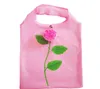 Rose Fleur Forme Sac De Rangement Pliable Sac À Main Eco Réutilisable Environnemental Sacs À Provisions Pliant Épicerie Grand Sac RRE12744
