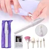 5 In1 Electric Mini Nail Machine Borr Carve Grinder Professional Polisher Set Portable Cuticle Remover Tools Nails Art Tool244C