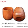 Hot Environmental protection renewable log material wooden tea mugs cups roses Green tea cups Coffee milk cups 9066