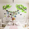 Família po árvore artistc 3d adesivos de parede acrílico papel parede para sala estar quarto cozinha decalques decorativos decoração da parede cartaz t3109289