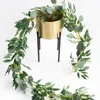 Artificial Eucalyptus Garland with Willow Leaves 6.5 Feet Fake Greenery Vines Ivy Wedding Home Decoration JK2101XB