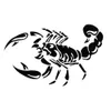 Personlig bil styling bildekaler 3d stor scorpion reflekterande vinyl decal sticker scratch kroppskåpa