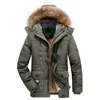 Märke varmt tjockare vinterjacka parkas kappa män hög kvalitet militär päls collar casual fleece män jacka stor storlek l-6xl 201209