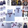 Custom 2020 코네티컷 UConn Huskies 농구 저지 NCAA College Akok Sidney Wilson Drummond 게이 램 버틀러 Gordon Hamilton Walker