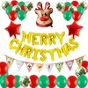 Joyeux Noël Feuille D'aluminium Ballons Pompes Film D'aluminium Fournitures De Fête De Noël Accessoires De Décoration Père Noël De Noël Pour La Fête À La Maison