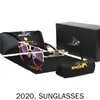 النظارات الشمسية 2021 نساء صغيرات جولة الرجال UV400 Metal Brand Designer Punk Sun Glasses Vintage Goggles Black Shades FML9406744