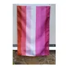 Lesbisk stolthet 3 'x 5'ft flaggor utomhus killar banners 100d polyester levande färg med två mässings grommets hög kvalitet