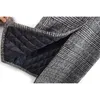 Moda mulheres casaco de lã xadrez clássico feminino solto longo único casacos de peito 2020 outono jaquetas de inverno trincheira outerwear lj201110