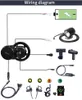 BAFANG BBS02B Mid Silnik napędowy 48V 750W Electric Bike Conversion Central Zestaw silnika z wyświetlaczem LCD DPC18 850C 500C 750C