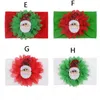 8 estilos nylon infantil acessórios da criança Natal Papai Noel Lantejoula Headbands Crianças Xmas Hairbands bebê Flores Headband cabelo