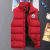 2024 Winter Warm Men039s Sleeveless Down Jacket Outdoor Zipper Vest Standup Collar Waistcoat Man Jott Printed Plus Size Veste 9455702