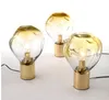 Nordic Gold Glass Table Lampe Italie Design Table Light Light Light Lighting LED Decoration pour le salon9082505