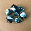 7PCSSet Polyhedral Game Dice Dice Dice i Dragons Table Board Roll Gry Kolorowe akrylowe kości