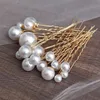 Headpieces Round Pearls Wedding Pin en Clip Bruids Haarspelden Bruidsmeisje Hair Sticks Women Sieraden Accessoires