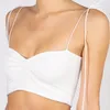 Solid Color Sexy Tops Women Fashion Basic Crop Top Streetwear Casual Sleeveless Underwear Removable Cool Girls Camisole Femme LJ200818