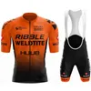 사이클링 저지 세트 남자의 ribble weldtite 사이클링 의류 자전거 턱받이 반바지 자전거 옷 mtb maillot ropa ciclismo 220214