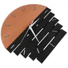 木製の壁掛け時計モダンなデザインビンテージ素朴なぼろぼう時計静かなアートウォッチ家の装飾H1230