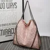 Ny kedja kvinnors väska vikbara kvinnors axelväska Stor kapacitetsmönster europeisk och amerikansk stil handväska