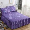 Tre-delad kostym säng kjol höst vinter Simmons Big Bed Bedding 1 Bed Sheet +2 Pillowcase Bedspread Home WXY088