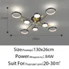 Moderne LED Kroonluchter Verlichting voor Woonkamer Slaapkamer Nieuwe Lamp Helderheid Dimbare Gouden Frame Aluminium Dropshipping Indoor Armure Light