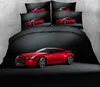 Juego de cama 3D Fotos de coches Sábanas de cama Queen Twin Funda nórdica completa Sábana Funda de almohada 4 unids / set Sábana ajustable Textiles para el hogar 201120