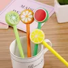 Fruit Groente Vorm Balpennen Creative Gel Cartoon Ballpoints Pen 4 stijlen