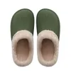 Women Fur Slippers Winter Warm Shoes Women Suede Plush House Slippers Indoor Outdoor Couples Cotton Memory Foam Zapatillas Mujer 201105