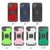 Coque de téléphone antichoc pour iPhone 12 11 mini Pro MAX porte-anneau coque magnétique Armor cell pour Samsung Galaxy S20 Moto Google LG