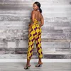 Mode Dames 2020new Jaar Afrikaanse Kleding Ankara Stijl DIY Bandage Robe Africaine Dashiki Jumpsuit Etnische Sexy Jurk voor Dames LJ200826