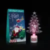 Albero di Natale a LED colorato acrilico incandescente desktop albero di Babbo Natale pupazzo di neve ornamenti natalizi regalo per bambini decorazioni per la casa
