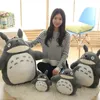 30-70cm adorável Totoro brinquedos de pelúcia enchido boneca de personagem de desenho animado de kawaii suave com folha de lótus ou dentes presentes para crianças LJ200914