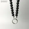 Beads Necklace Obsidian, Brand New Strand Fashion Jewelry Europe Style Rebel Bijoux Gift For Men & Women Friend Q0127