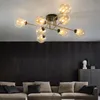 Lustres Nordic Led Lustre Éclairage Moderne Plafonnier Suspension Pour Salon Salle À Manger Chambre Cuisine Boule De Verre G9 Luminaire