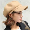 luxury- Auutmn Winter Hats for Women Solid Plain Octagonal Newsboy Cap Men Ladies Casual Wool Hat Winter Beret Women Painter Cap