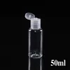 Plastic fles flip butterfly deksel voor vloeistof 5 ml 10 ml 20 ml 30ml 50ml 60ml 100ml 120 ml reizen etherische oliën parfum PET-flessen met caps