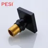 Groothandel en Retail Brass Shower Body Massage Jets 1 PCS Badkamer Spa Massage Spuit Spuit Rain Jet System Mat Black 201105