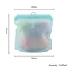 Rod med datumpekare Saver Food Grad Silicone Storage Bag Frukter Packing SelfSealing Bags Pouch 500MLA308112731
