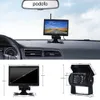 12V 24V Wireless 7 "HD LCD voertuig back-up achteruitkijk camera monitor + autolader voor vrachtwagens Bus RV trailer graafmachine