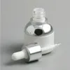 Refillerbar tomt glas Pipette Eye Dropper Flaskor Essential Oil Makeup Kosmetiska flaskor 30ml 1oz Ny design 12st