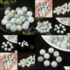 Jade Loose Beads Jewelry 15Pcs Naturel Grade A (Jadéite) Sculpté / Taille: 13.5Mm L (Gros) Drop Delivery 2021 0U2Iy