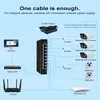 Network Switches 250M SPOE Switch Ethernet With 8 10/100Mbps Ports 6 PoE Splitter Suitable For IP Camera/Wireless AP/CCTV Camera System