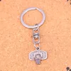 Mode porte-clés 20*19mm basket-ball panier pendentifs bijoux à bricoler soi-même voiture porte-clés porte-anneau Souvenir pour cadeau