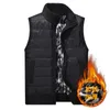 Classique hommes vêtements hiver Plus velours épaissir Cardigan pull gilet col montant fermeture éclair col roulé tricots gilet veste1 Stra22