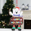 Ozdoby świąteczne Deska Papier Drzwi Okno Wiszące Wisiorek Witamy Wesołych Świąt Bożego Narodzenia Deski Xmas Decortacia Santa Claus Snowman YG870