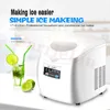 CarrieLin 2.8L Ice Maker Machine Bullet Cylindrical Electric Automatic Commercial Household Mini Milk Tea Shop Bar Desktop Portable Ice Cube Making