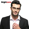 Brightzone 2020 여성 남성 읽기 안경 검은 합금 아세테이트 프레임 유리 렌즈 안경 안경 안경 안티 피로 판독기 아이웨어