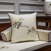 Chińska poduszka haftowa Ptaki kwiatowe luksusowe poduszki poduszki Cojines Decorativos para sofa szlachetna kobiety do dekoracji domu5614934