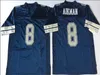 Men College Vintage American Football Jerseys Deion Sanders Troy Aikman Emmitt Smith Tony Dorsett Randy Michael Irvin Roger Staubach ed Navy White